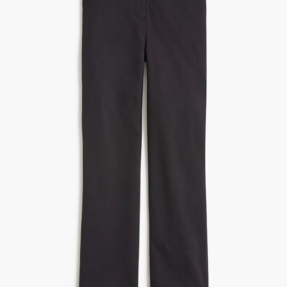 NWT J. Crew Factory Ponte Pant, size 6 (runs big), black, viscose/poly/elastane